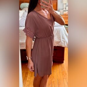 Beautiful pale purple dress.